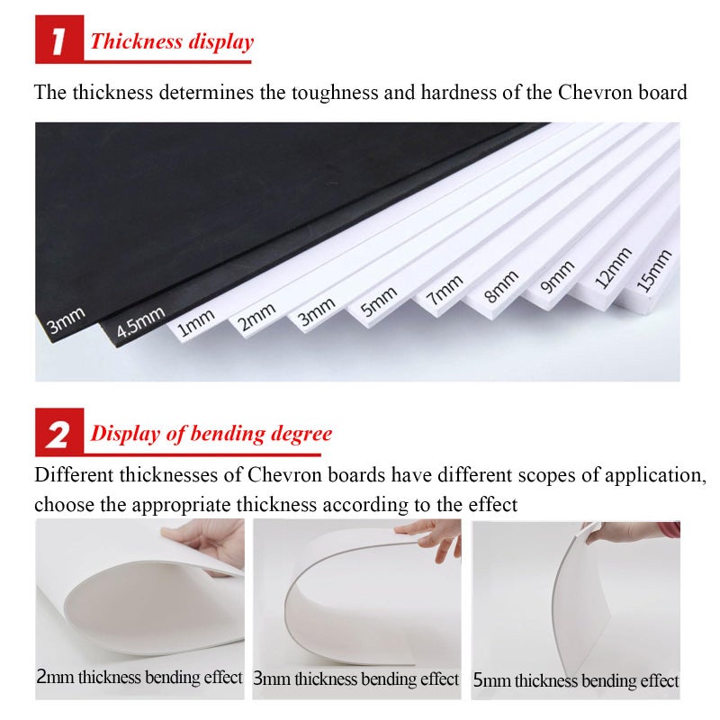 5Pcs White PVC Foam Sheets 0 5x10x10cm Lightweight Rigid Foam For Crafts DIY And Art - Image 5