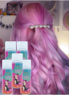 5 Pieces Hair Colour Spray Pink