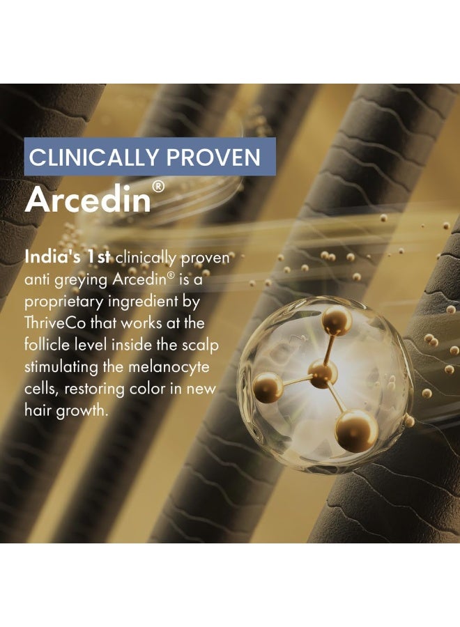 ثريفيكو سيروم ثرايفكو برايم المضاد للشيب | يُعالج ويحد من ظهور الشيب | أركوليس + بيوتين + مستخلص الشاي الأسود | خفيف الوزن، غير لزج، وعديم الرائحة | للرجال والنساء | ٥٠ مل - Image 5