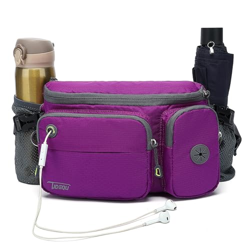 TUDEQU Hiking Fanny Pack for Men Women Large Hiking Waist Packs Mens Fanny Pack Crossbody Waist Bag for Men for Travel - Image 1
