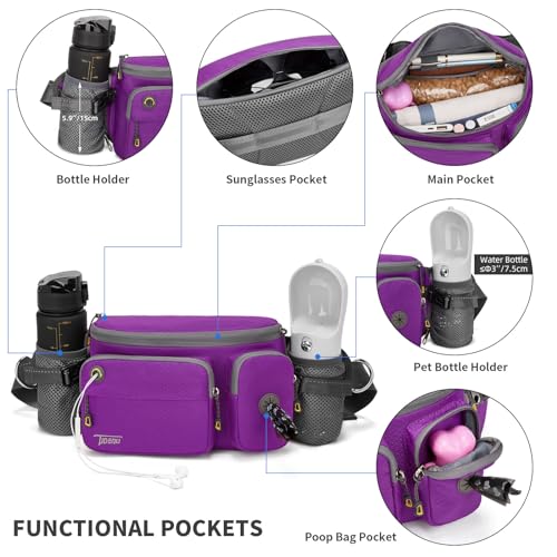 TUDEQU Hiking Fanny Pack for Men Women Large Hiking Waist Packs Mens Fanny Pack Crossbody Waist Bag for Men for Travel - Image 5