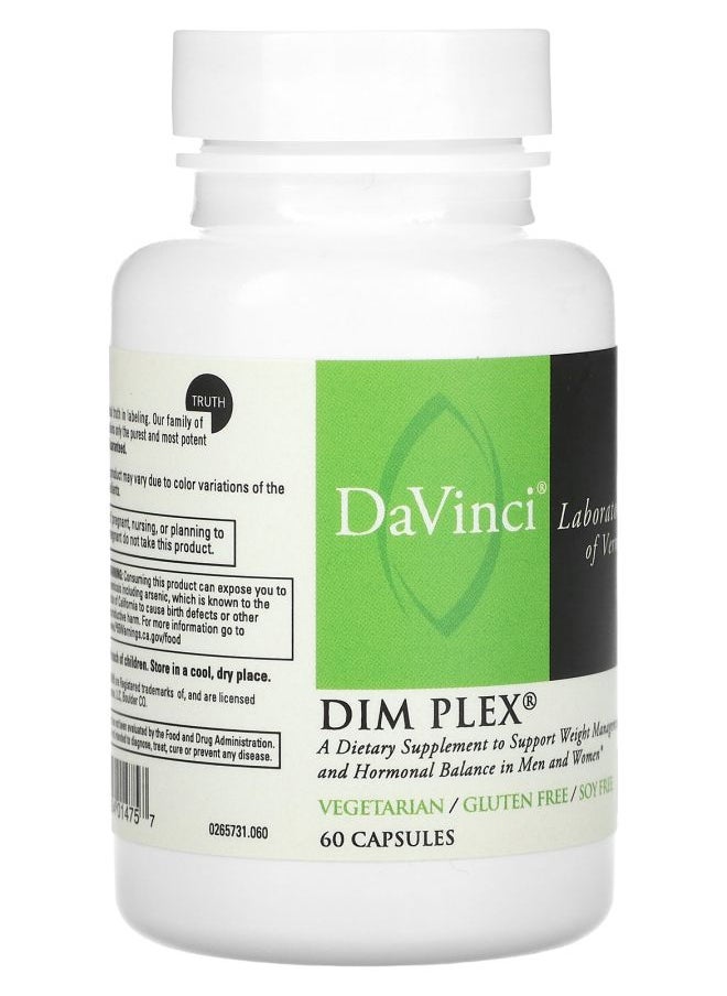 DaVinci Laboratories DIM Plex 60 Capsules  - Image 2