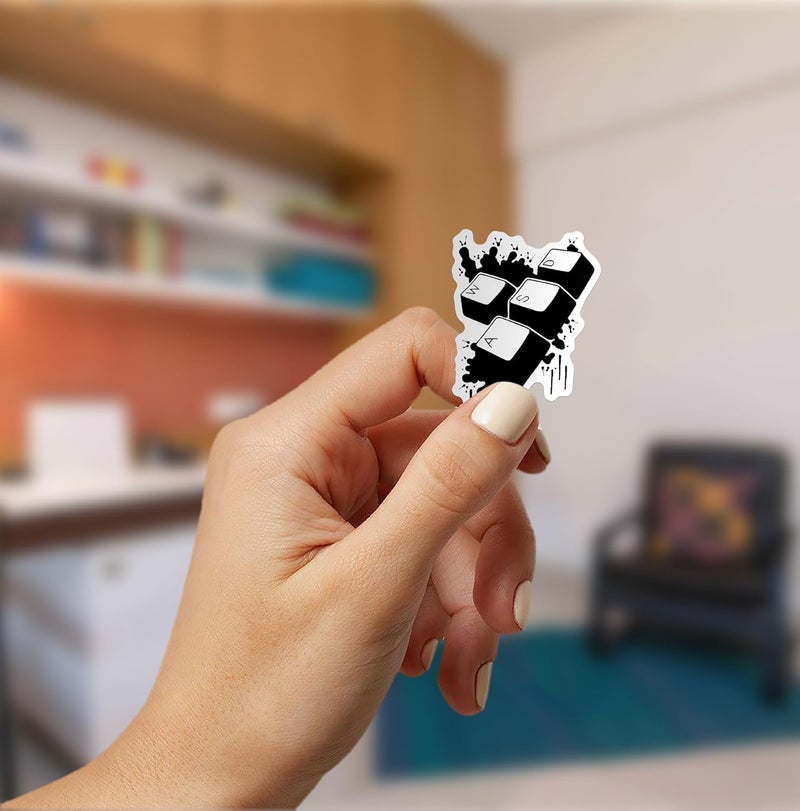 WallDesign 47 Vibrant Gaming Sticker Set for Console & PC Gamers - Mobile, Laptop, PC, Accessories, Gifting - Durable, Laminated, Quality Printed Vinyl for True Hardcore Gamers/Gaming Culture - Image 3