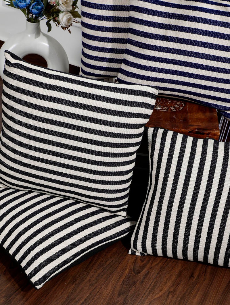 ANWYN 100% Cotton Cushion Covers II Pack of 5 II Living Room, Sofa & Balcony II Size 16"X16" - Image 2