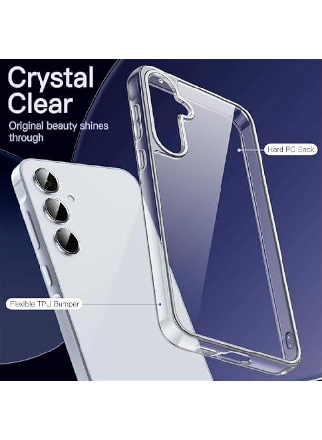 جيتك حافظة لهاتف سامسونج جالاكسي A55 الجيل الخامس 5G، غطاء حماية مضاد للصدمات ومضاد للاصفرار، ظهر صلب من البولي كربونات مضاد للخدش (شفاف) - Image 3