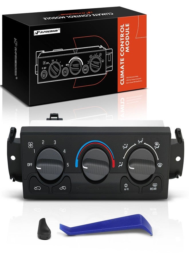 A-Premium Front Heater Climate Control Module Compatible with Chevrolet & GMC Vehicles - 1999-2002 Silverado Sierra 1500 2500 3500 Tahoe Yukon Suburban Avalanche - with Rear Window Defogger - Image 1