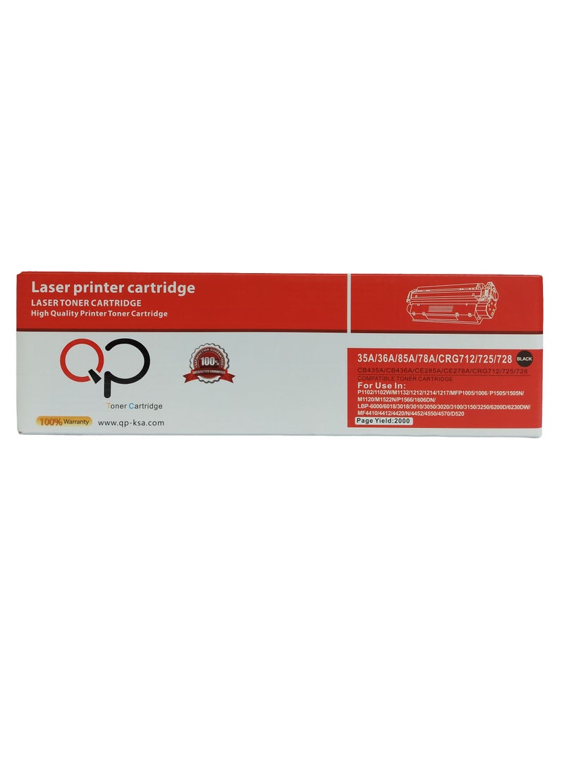 Compatible Laser Toner Cartridge 85A 35A/36A/712/312/713/725 Replacement For CE285A 85A hp1102 1130 M1132 M1212nf P1102W,HP LaserJet P1005 P1006