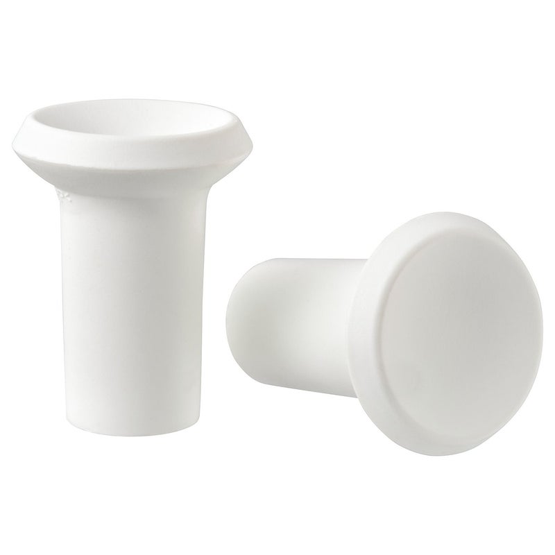 Baitique Round Cabinet Knob, Plastic, White, 21 mm (Pack of 2) - Image 1