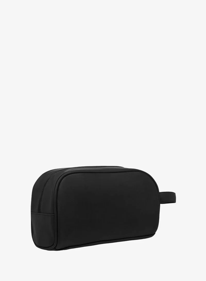 Lee Cooper BLACK Textured Pouch with Zip Closure for Men | Best Price UAE