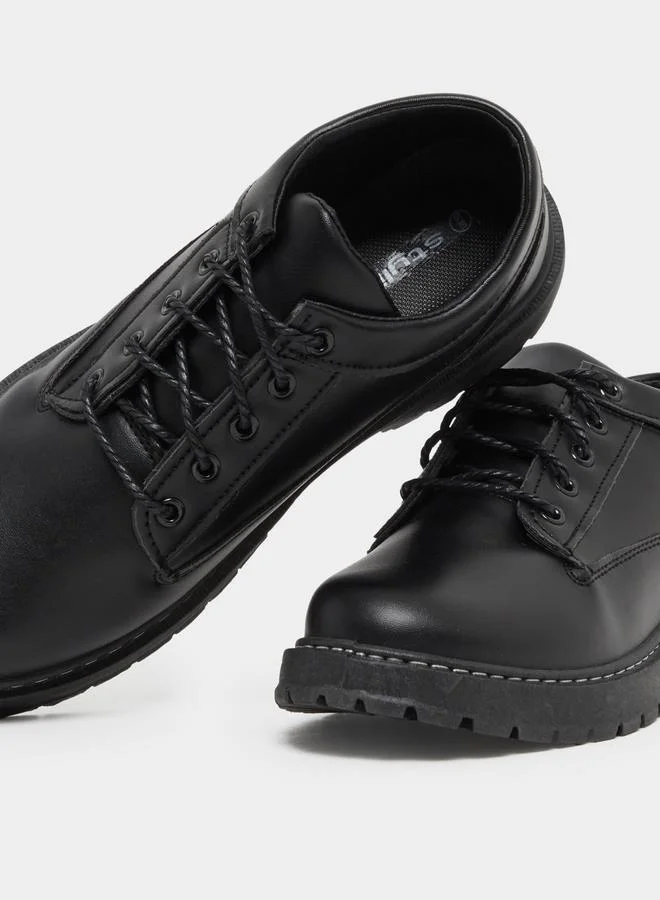 Styli Stitch Detail Chunky Sole Lace Up Shoes