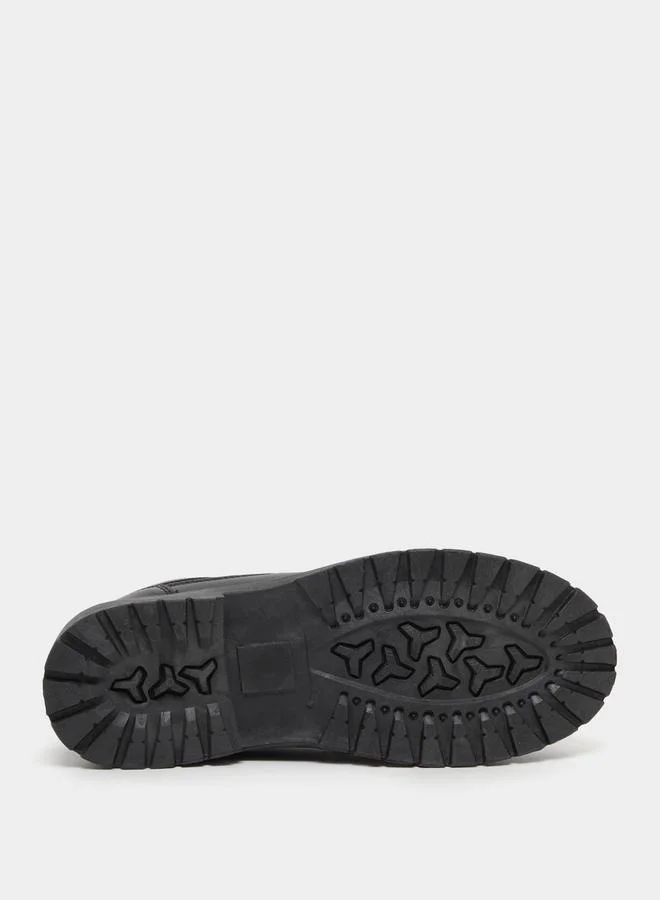 Styli Stitch Detail Chunky Sole Lace Up Shoes