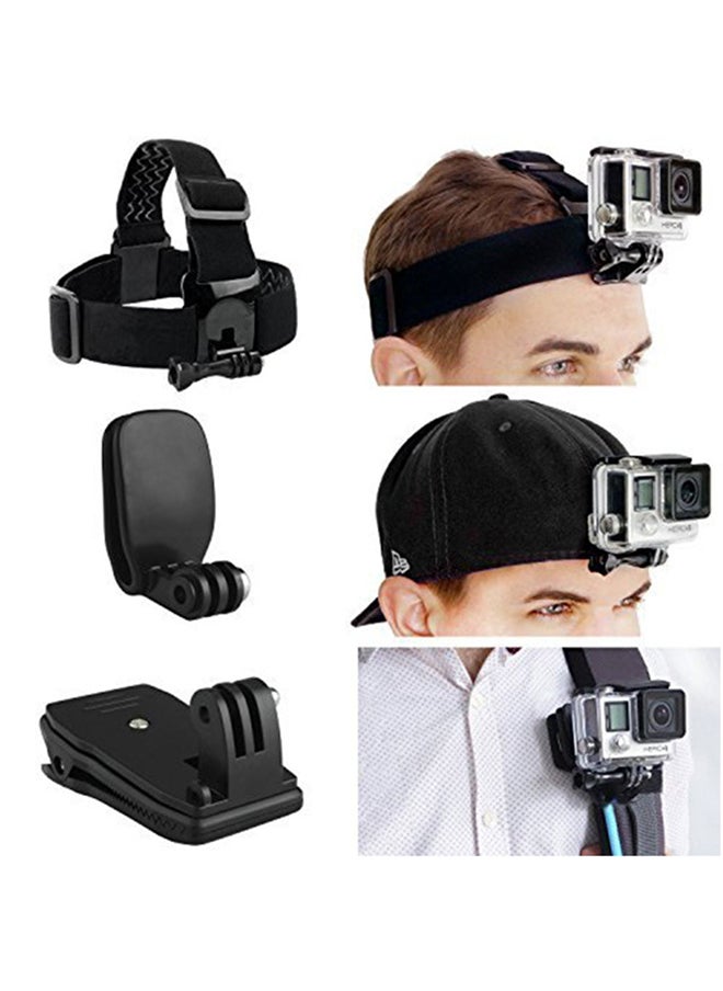 O Ozone - Replacement Head & Backpack Mount Bundle Compatible with GoPro Hero 10 Hero 9 Hero 8 Hero 7 SJCAM YI DJI Osmo Action Cameras - Image 1