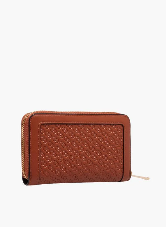 سيليست محفظة بسحاب وشعار محفور