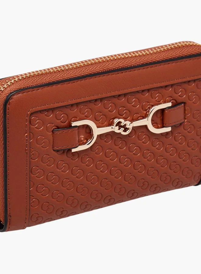 سيليست محفظة بسحاب وشعار محفور