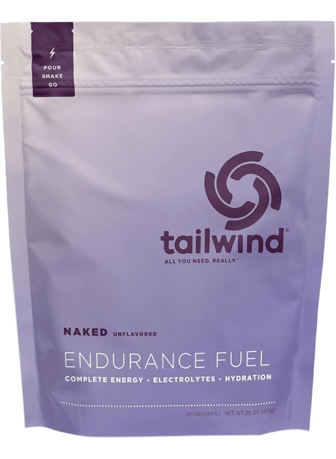 Tailwind Nutrition Endurance Fuel, Sports Drink Powder Mix With Electrolytes, Non-Gmo, Free Of Soy, Dairy, And Gluten, Vegan, Naked Unflavored, 30 Servings - Image 1