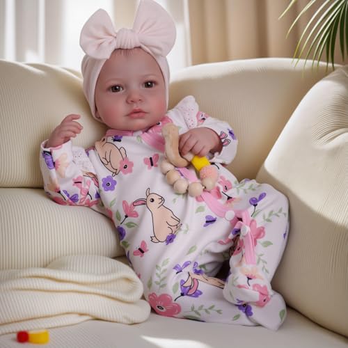BABESIDE Reborn Baby Dolls - 20-inch Cute Soft Vinyl Realistic Baby Doll Real Life Baby Dolls with Complete Accessories Perfect for Cuddling, Playtime, and Gift Giving - Image 4