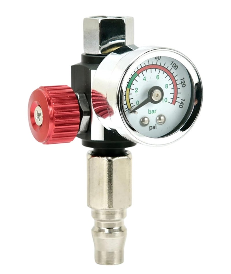 RupeeRise Air Spray Gun, Air Pressure Gauge, Precision Tool for Automotive Repair and Painting - Image 1