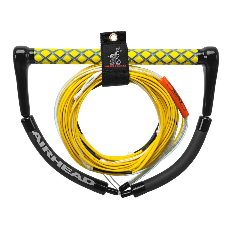 Airhead Airhead Dyneema Flat Line Wakeboard Rope, 4 Sections, 70-Feet, Yellow - Image 1