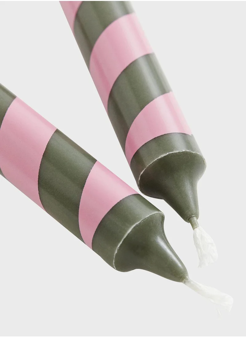 H&M 2-Pack Candy Cane Candles