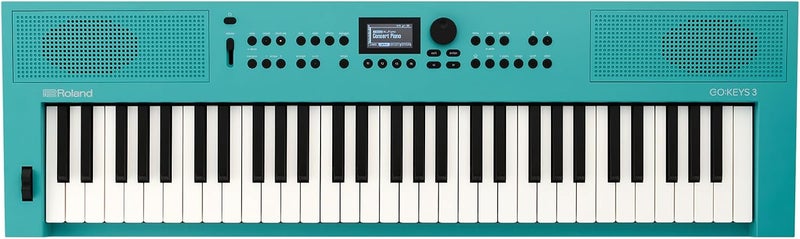 Roland GO:KEYS 3 Music Creation Keyboard - 61-Note with ZEN-Core Engine, Built-In Speakers, and Bluetooth Support - Turquoise - Image 1
