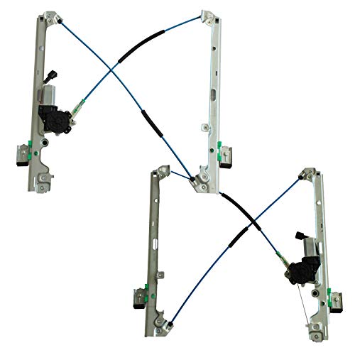 LAFORMO Front Left & Right Power Window Regulator with Motor Assembly Compatible with Silverado/Tahoe/Suburban/Avalanche 1500 2500 3500 00-06 Cadillac Escalade 02-06 GMC Yukon XL/Sierra - Image 2