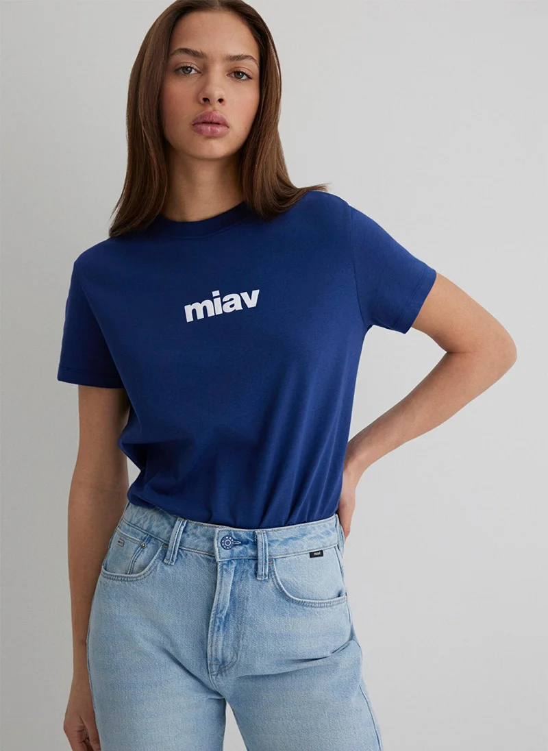 MAVI Miav Printed Navy T-Shirt