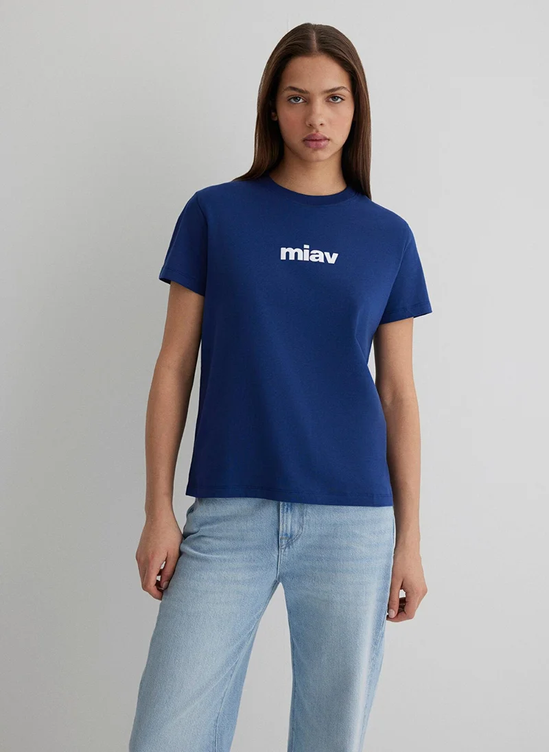 MAVI Miav Printed Navy T-Shirt