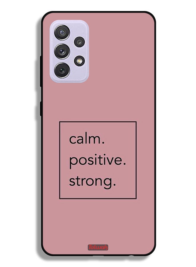 Tolwak Samsung Galaxy A72 5G Protective Case Cover Calm Positive Strong - Image 1