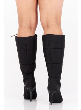 INC Women High Heel Boots, Black  - Image 2