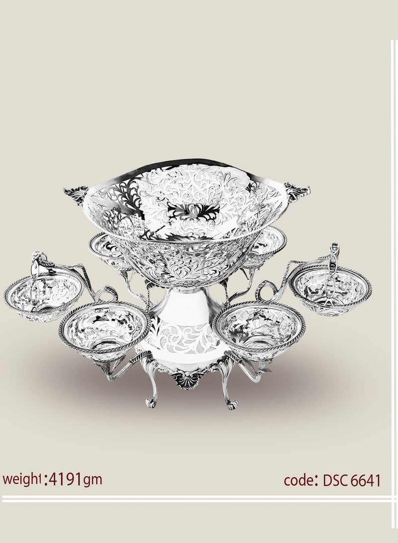 أوديسي قطعة ديكور إنجليزية قديمة من فضة خالصة (DSC6641) - Image 1