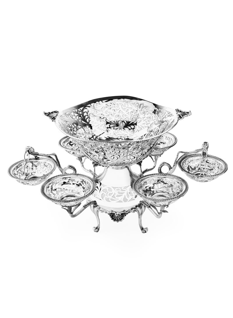 أوديسي قطعة ديكور إنجليزية قديمة من فضة خالصة (DSC6641) - Image 3