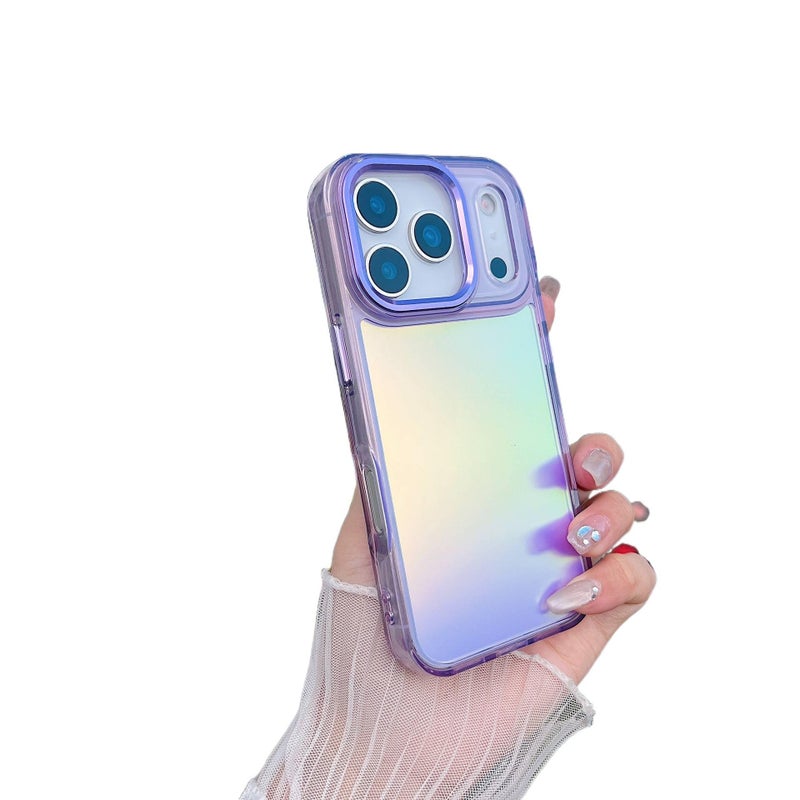 MS غطاء واقي بTPU لـ iPhone 17 / 17 Air / 17 Pro / 17 Pro Max مع مقاوم للصدمات وحماية من السقوط مع مقاوم للصدمات مع تغطية كاملة مع لمسة نهائية غير لامعة باللون بنفسجي من مادة TPU بال. - Image 1