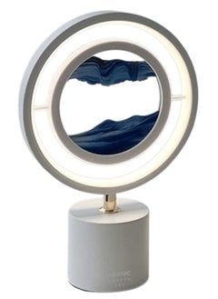 3D Moving Sand Art Lamp, 360° Rotating Table Lamp, Adjustable Color Temperatures, LED Night Light for Relaxation, Bedroom, Office Décor