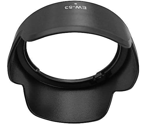 HUIPUXIANG غطاء عدسة HUIPUXIANG EW-53 لكاميرا كانون RF-S 18-45mm F4.5-6.3 is stm على EOS R50 R100 R10 (للملحقات)، غطاء عدسة EW53 Digital Tulip Flower 49mm - Image 4