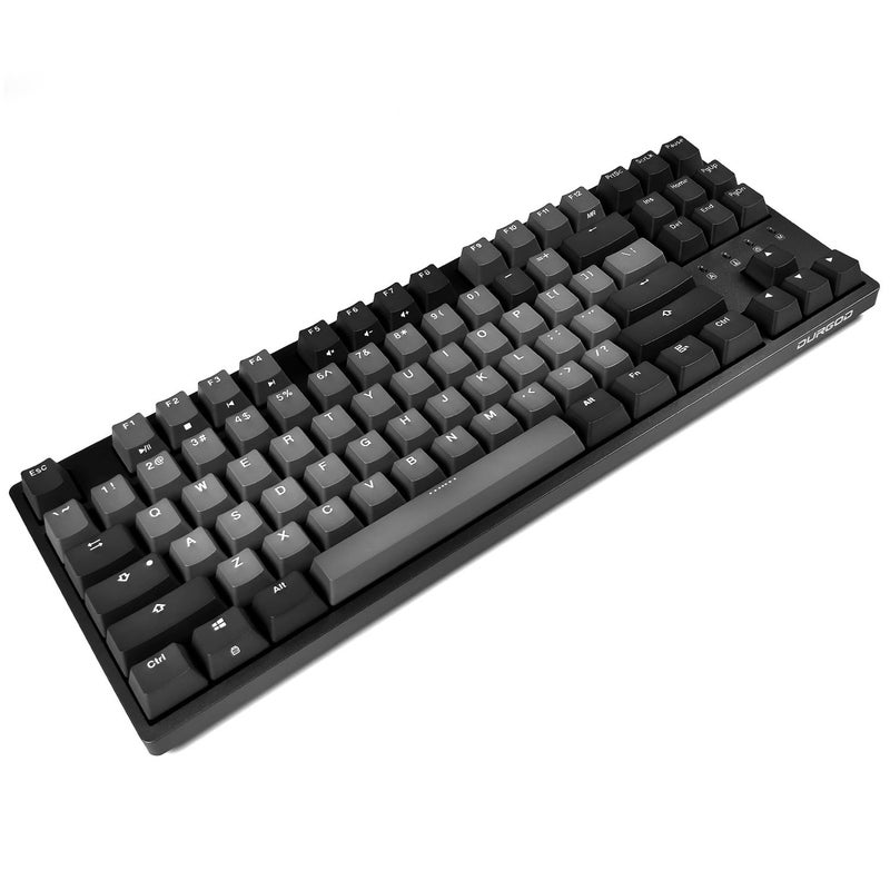 DURGOD Taurus K320 TKL Mechanical Keyboard 87 Keys Tenkeyless USB C Wired Doubleshot PBT Keycaps Programmable Keys NKRO Rollover Windows Mac Cherry MX Red Space Grey - Image 2