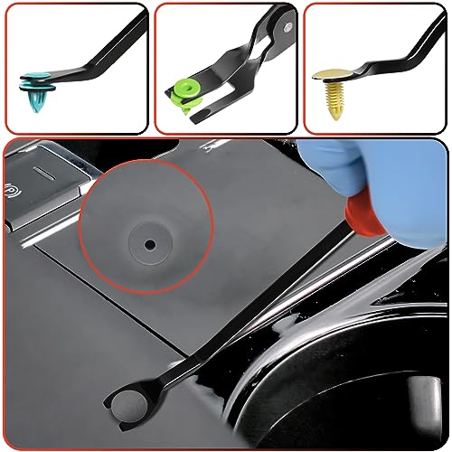 Keze 3 Pcs Auto Clip Pliers Set and Fastener Remover,Car Trim Rivet Removal Pry Tool Repair Kit with Storage Bag for Automotive Door Panel,Upholstery,Dashboard,Plastic Fasteners - Image 5