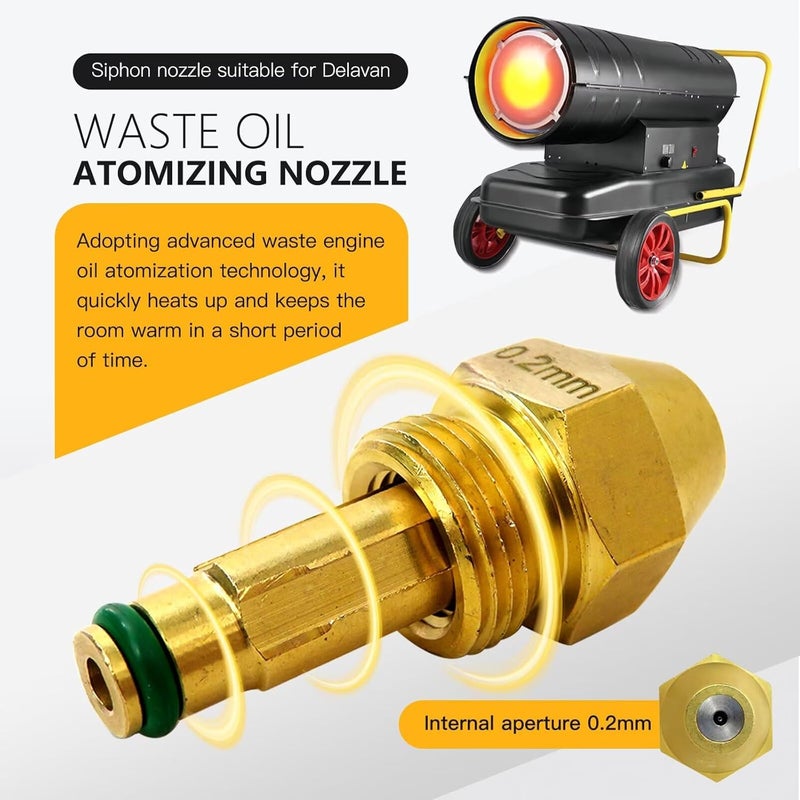 Delavan Siphon Nozzle 30609 2 0 2mm For Waste Oil Heater And Heavy Oil Burning Equipment - Image 5