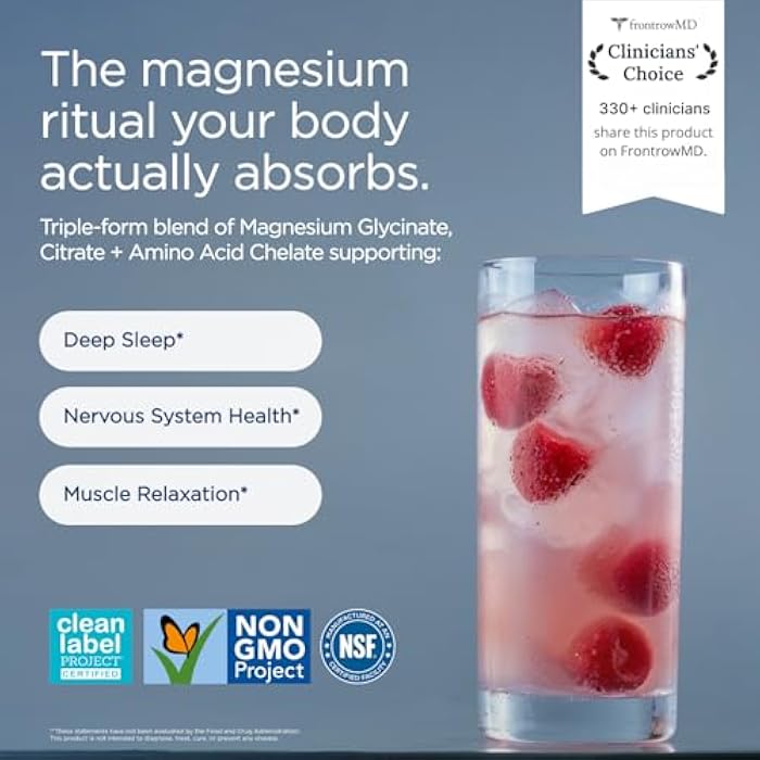JSHealth Magnesium Powder for Sleep. 400mg Triple-Form Glycinate, Citrate, Amino Acid Chelate. Raspberry Lemonade. By Nutritionist Jessica Sepel (30 Servings) - Raspberry Lemonade - Image 2