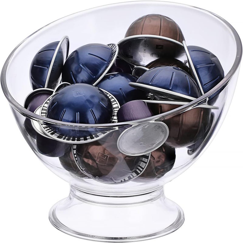 ELLDOO Coffee Pod Holder, Plastic Coffee Capsule Storage for K Cup Nespresso Vertuo Keurig, Creamer Organizer Candy Dish Fruit Jar Container Salad Bowl for Countertop, Kitchen, Breakroom - Image 1