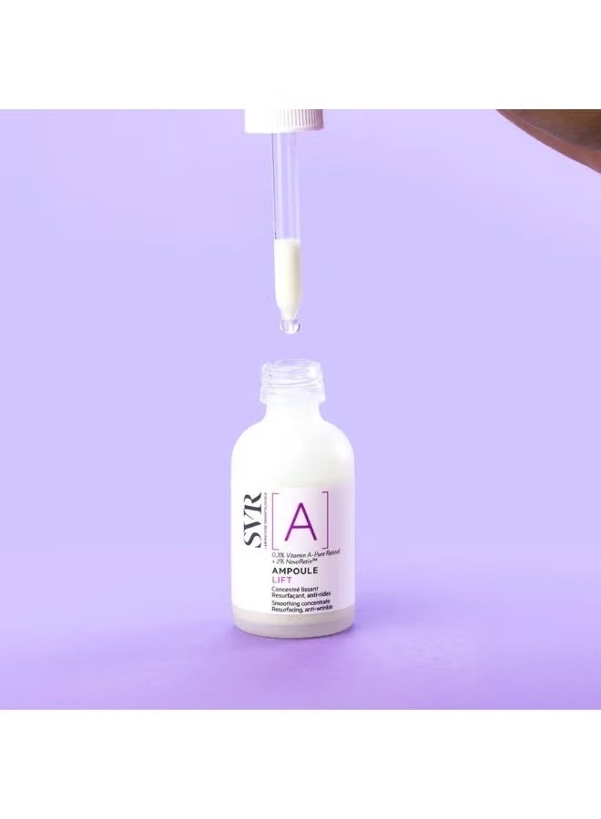 SVR [A] Ampoule Lift Retinol Anti-Wrinkle Smoothing Serum 30 ml - Image 3