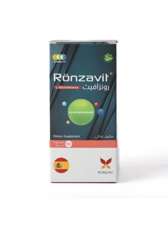 رونزافيت، مكمل غذائي جلوتاثيون - 60 كبسولة