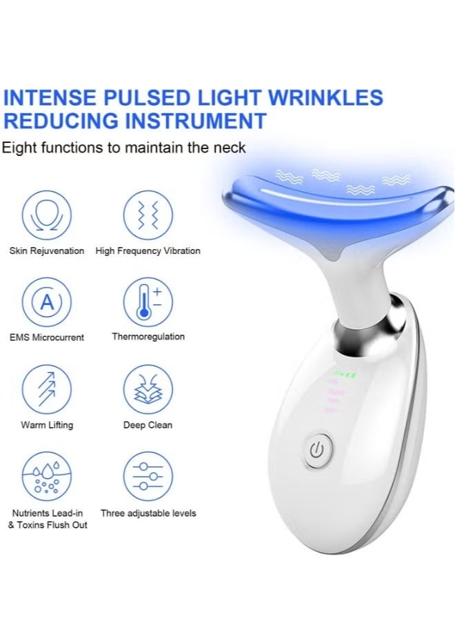 Face Massager, Face Beauty Device, Facial Lifting Therapy Machine EMS Face Massager Anti Wrinkle Skin Tightening Reduce Double Chin Skin Care Tools 7 Colour Modes - Image 4