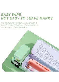 Oasisgalore 4 Pcs Retractable Erasers Push-Pull Rubber Eraser for Students Writing Office School Supplies  - Image 4