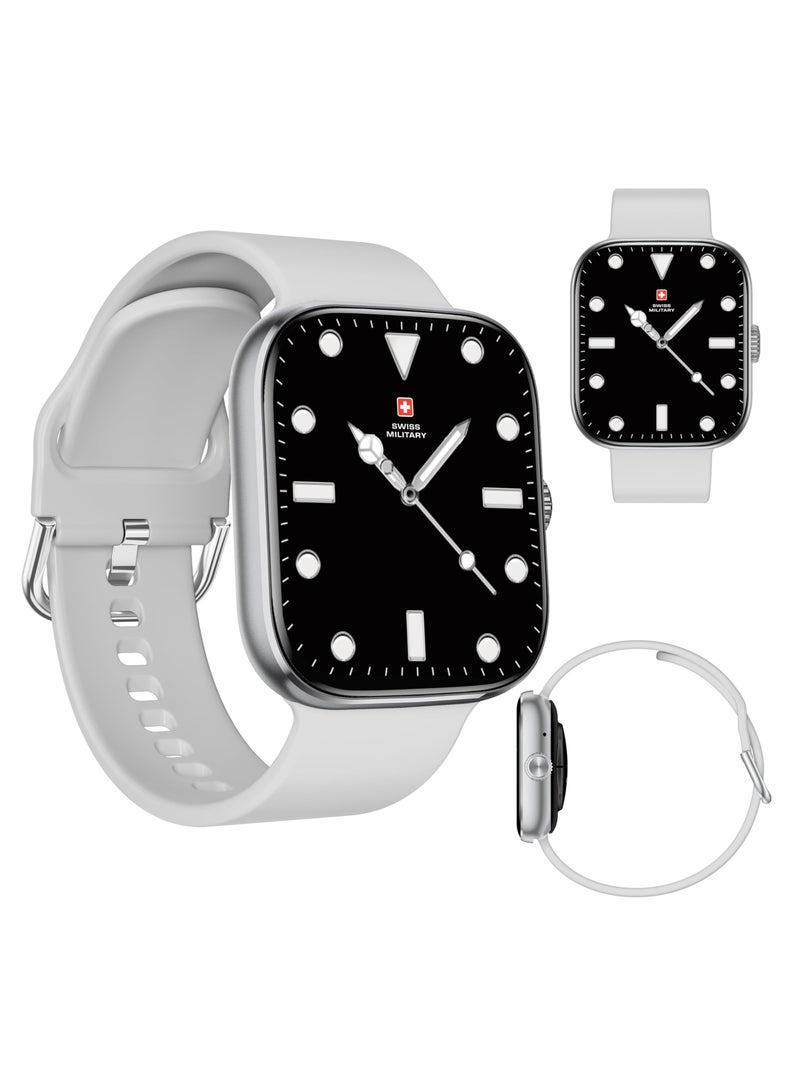 SWISS MILITARY Swiss Military Alps 4 Smartwatch – White | 1.75" AMOLED | IP67 | Bluetooth Calling  - Image 2