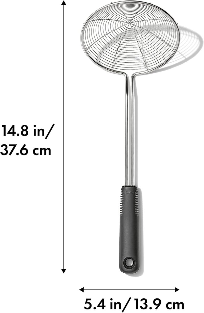 OXO OXO Good Grips Stainless Steel Spider Scoop  Strain SkimmerBlack  - Image 2