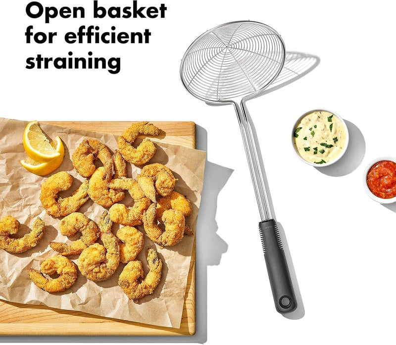 OXO OXO Good Grips Stainless Steel Spider Scoop  Strain SkimmerBlack  - Image 5