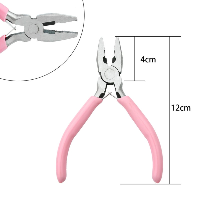 Handmade DIY Tool Pliers Multifunctional Punching Pliers Jewelry Toothless Pointed Nose Pliers Oblique Wire Cutting Pliers Hardware Tools #27 powder handle fan steel tongs 1 pc/pack 