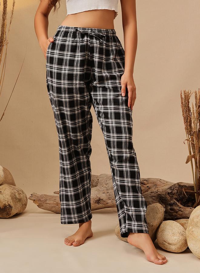 Clovia Women Plaid Checkered Pyjama Bottoms - Image 1