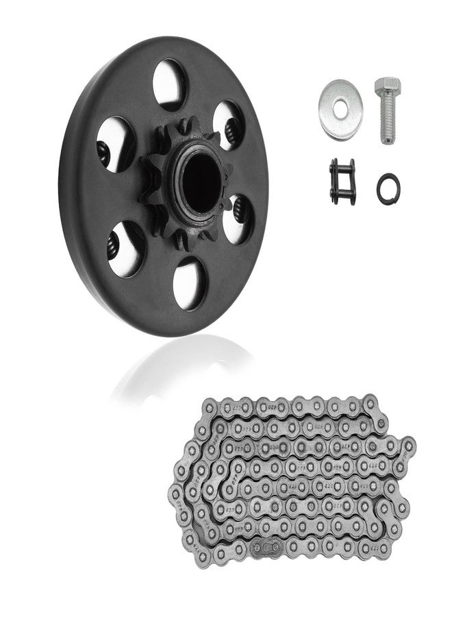 KRGUOD Centrifugal Clutch, Go Kart Clutch 3/4 Bore 10T with #40 41 420 Chain for Mini Bike, Go Kart, predator 212, Lawnmower and Honda GC GX 2-6.5HP Engine GC160 GC190 GX120 GX140 GX160 GX200. - Image 1