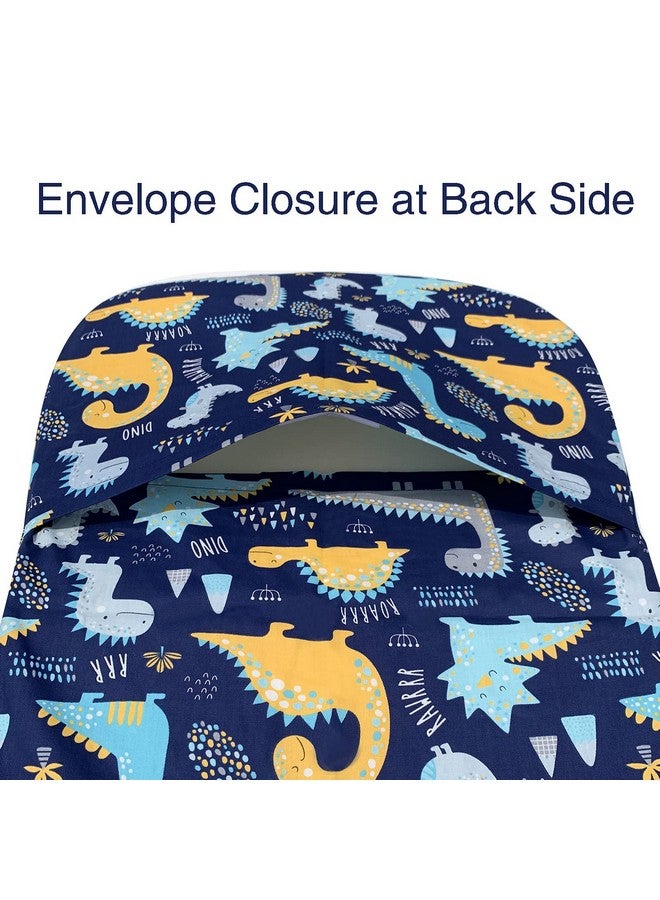 AMROSE Premium Cotton Bassinet Sheets, Compatible with Halo Bassinest Swivel Sleeper, 2 Pack Sheets Set for Baby Boys, Soft Breathable Safe, Dinosaur & Stars - Image 4
